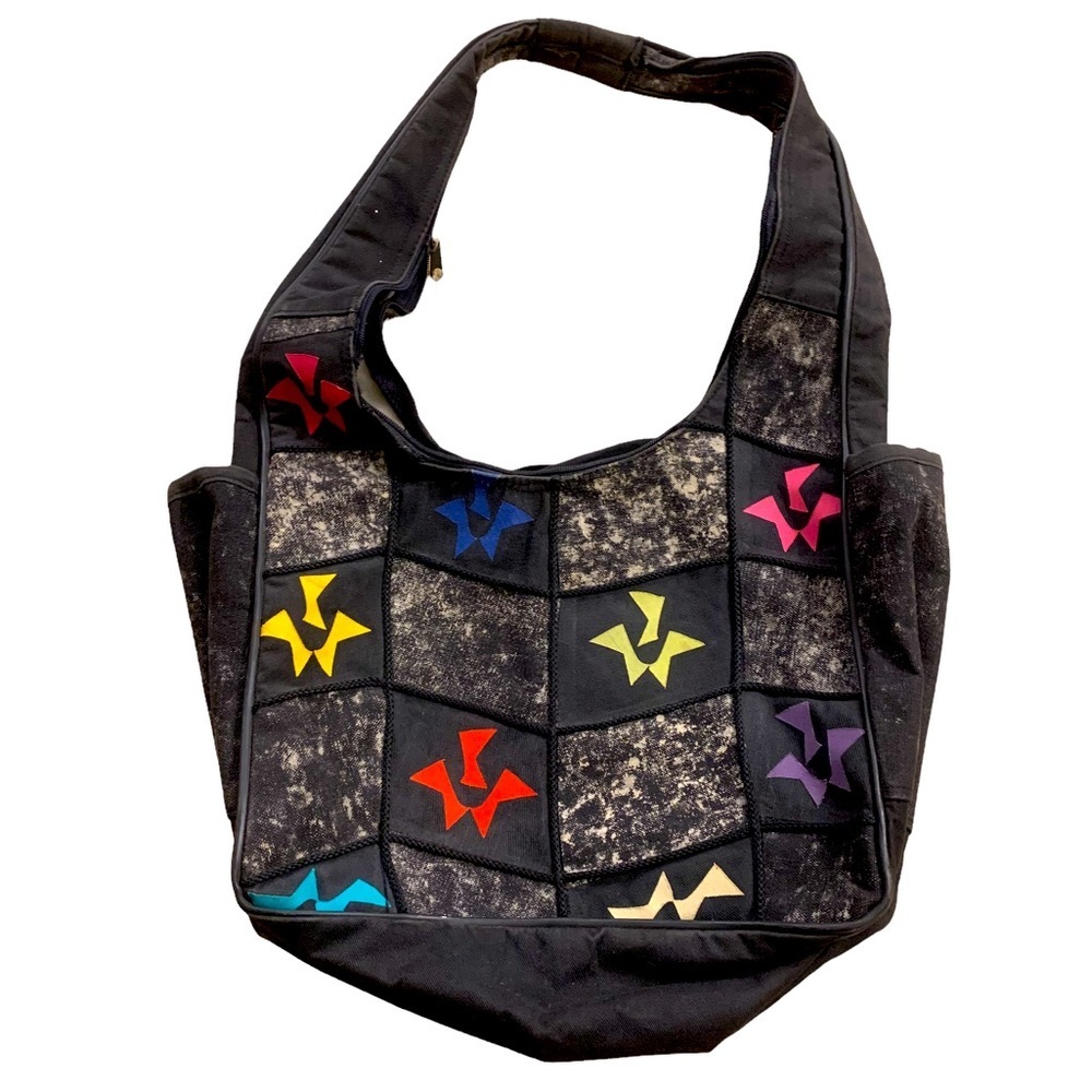 El Salvador | Handmade Handbag Patched Unique Denim Tote Large 12x12